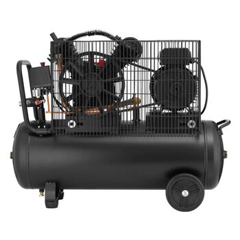 Компресор 50 л, 3 кВт, 220 В, 10 атм, 500 л / хв, 2 циліндра, PT-0016 INTERTOOL