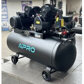 Компрессор двухцилиндровый ременной 2.2кВт 402л/мин 8бар 100л (2 крана), APRO 850182