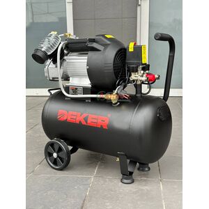 Компресор 50 л, 2.5 кВт, 220 В, 8 атм, 435 л/хв, 2 циліндри XYV3050 DEKER