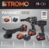 Набор аккумуляторного инструмента STROMO PA180SET (КШМ, Гайковерт, Шуруповерт, 3 АКБ 4А, 2 З/П) бесщеточный