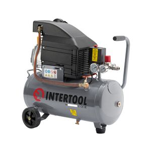 Компрессор 24л, 2HP, 1.5кВт, 220В, 8атм, 206л/мин (PT-0010 Intertool)