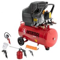 Компрессор 24л и набор покрасочный PT-0020-PT-1502 Intertool