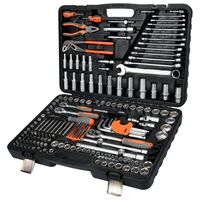 Набор головок торцевых, насадок квадрат 1/2 ", 3/8", 1/4 "с инструментами 225 ед., 58693 STHOR