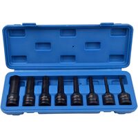 Набор головок ударных 1, 2" шестигранных H5-H19, QS50008 QUATROS