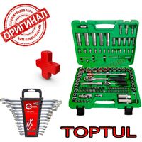 Набор инструментов 108ед. GCAI108R-TOPTUL и Набор ключей 12пр. HT-1203 подарок