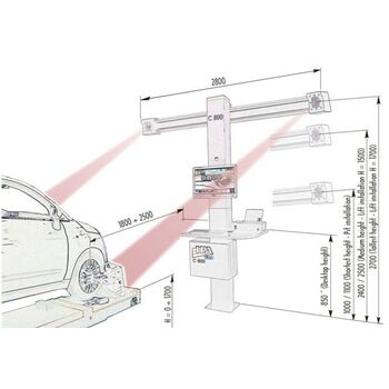 Комплект Развал-схождения 3D HPA C880 и PEAK 409A