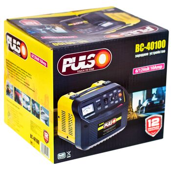 Зарядное устр-во PULSO BC-40100 6-12V/10A/12-200AHR/стрел.индик.