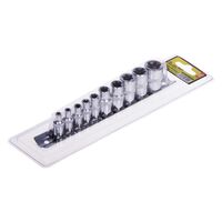 Набор торц головок внешний торкс 1/4"-3/8"DR Е4-Е18, 10предм. блистер, ALLOID НГЕ-418Б