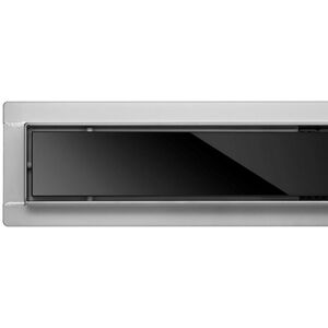 Трап підлоговий для душу з нержавіючої сталі "BLACK GLASS" 60х 7х 7 см, 75386 FALA