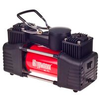 Компрессор Штурмовик AC-72 150psi/25Amp/90л/2 цилиндра/PU шланг 5,0м с дефлятором/клеммы АКБ (AC-72)