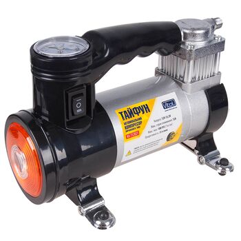 Компрессор "Тайфун" КА-T12021 100psi/12Amp/35л/фонарь/прикур.+переходник