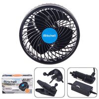 Вентилятор  4.5" 12V 4W + клипса плавная регул-ка скорости HX-T701E Mitcell