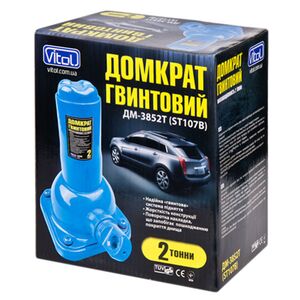 Домкрат механ. телескоп 2т ST-107B / Висота підйому 390 мм. 4кг Vitol