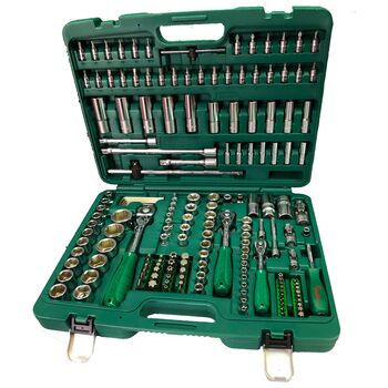 Набір інструменту 1/4", 3/8", 1/2" DR 177 од., HANS tools TK-177V