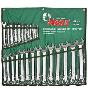 Набір ключів комбін. вигнутих 26 пр. 6-32 мм стрічка (166326M HANS tools)
