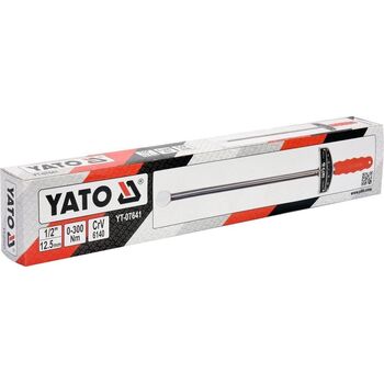 Ключ динамометрический стрелочный квадрат 1/2 ", F = 0-300 Нм, YT-07641 YATO