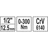 Ключ динамометрический стрелочный квадрат 1/2 ", F = 0-300 Нм, YT-07641 YATO