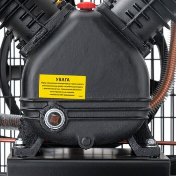 Компрессор 100 л, 3 кВт, 220 В, 10 атм, 500 л/мин, 2 цилиндра PT-0014 INTERTOOL