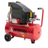 Компрессор 24л, 2HP, 1.5кВт, 220В, 8атм, 206л/мин (PT-0010 Intertool)