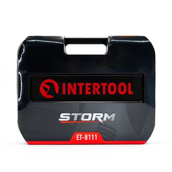 Набір інструментів 1/2 "& 1/4" 111 од., Cr-V STORM, ET-8111 INTERTOOL