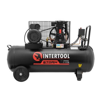 Компрессор 100 л, 1.8 кВт, 220 В, 10 атм, 250 л/мин PT-0012 INTERTOOL