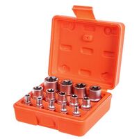Набор головок торкс 1/4"-3/8"-1/2"DR, Е4-Е24, 14 предм., НГЕ-424K ALLOID