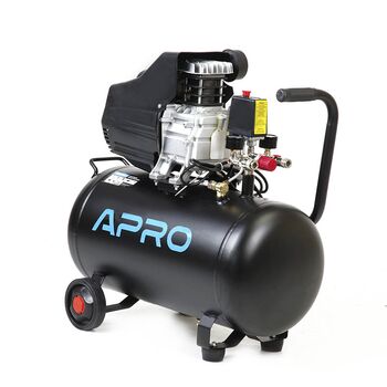 Компресор одноциліндровий 1.5кВт 205л / хв 8бар 50л (2 крана), APRO 850176