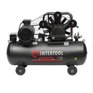 Компресор 300л, 11 кВт, 380 В, 8aтм, 1600 л/хвил. 3 циліндри, PT-0050 INTERTOOL