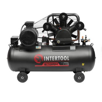 Компрессор 300л, 15HP, 11кВт, 380В, 8атм, 1600л/мин. 3 цилиндра (PT-0050 Intertool)