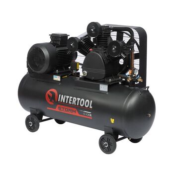 Компрессор 300л, 15HP, 11кВт, 380В, 8атм, 1600л/мин. 3 цилиндра (PT-0050 Intertool)