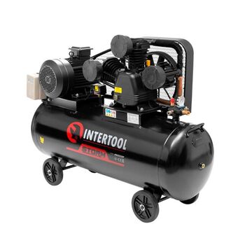 Компресор 200л, 7,5 кВт, 380 В, 10 aтм, 1050 л/хвил. 3 циліндри, PT-0040 INTERTOOL