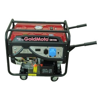 Генератор бензиновий 8.0 кВт, 15HP, 230V, електрозапуск, AVR, лічильник мотогодин, GoldMoto GM10BJ