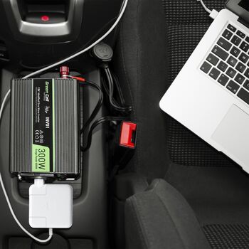 Перетворювач напруги інвертор 12V в 220V 500W/1000W, чиста синусоїда, Green Cell INV16