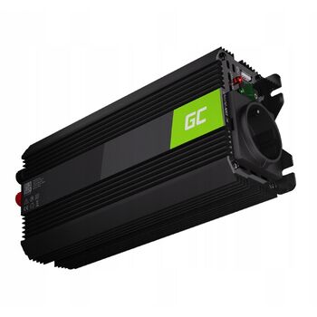 Перетворювач напруги інвертор 12V в 220V 500W/1000W, чиста синусоїда, Green Cell INV16