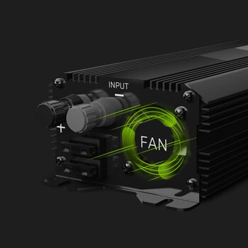 Перетворювач напруги інвертор 12V в 220V 500W/1000W, чиста синусоїда, Green Cell INV16