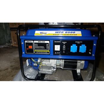 Генератор бензиновый 5,5 кВт с AVR, 13HP, 230V, ручной старт, WERK WPG 6500