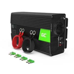Инвертор GREEN CELL 12В в 220В 1000Вт/2000Вт Чистая синусоида INV09