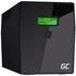 Источник бесперебойного питания UPS 1500VA 900W с ЖК-дисплеем 4x розетки Green Cell UPS04