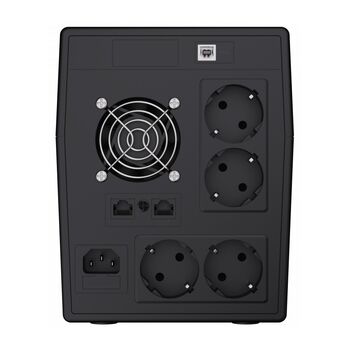 Источник бесперебойного питания UPS 1500VA 900W с ЖК-дисплеем 4x розетки Green Cell UPS04
