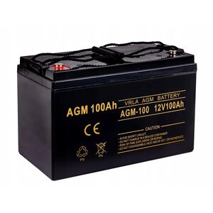 Акумулятор AGM для ДБЖ та інвертерів 12V 100Ah, AGM-100