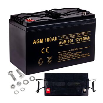 Аккумулятор AGM для ИБП и инвертеров 12V 100Ah, AGM-100