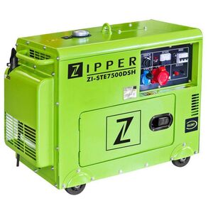 Дизельний генератор 6.0 кВт з AVR, 9.0 HP, 230/380V, Zipper ZI-STE7500DSH