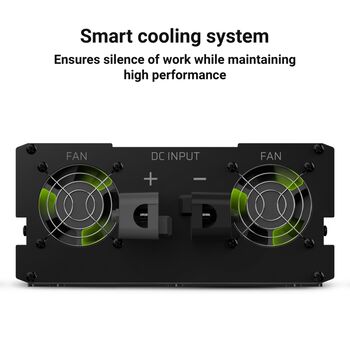 Инвертор GREEN CELL 12В в 220В 1500Вт/3000Вт Чистая синусоида INV22