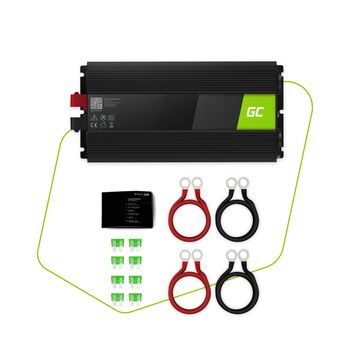 Инвертор GREEN CELL 12В в 220В 1500Вт/3000Вт Чистая синусоида INV22