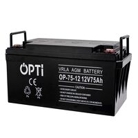 Аккумулятор AGM для ИБП и инвертеров 12V 75Ah, AGM-75 OPTI