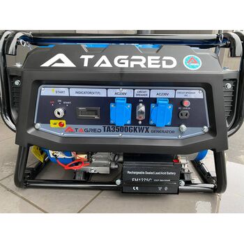Генератор бензиновый 3.5 кВт с AVR, 7.5 HP, 230V, электростартер, TAGRED TA3500GKWX