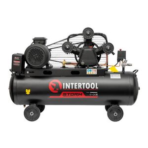 Компресор 100 л, 4 кВт, 380 В, 10 aтм, 600 л/хв., 3 циліндри STORM INTERTOOL PT-0036