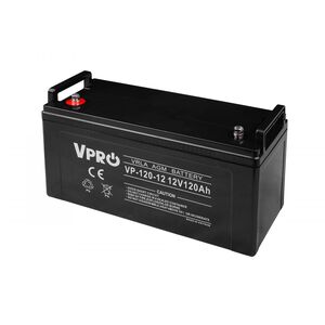 Акумулятор AGM VPRO 12V 120Ah VRLA для ДБЖ та інвертера AGM-120