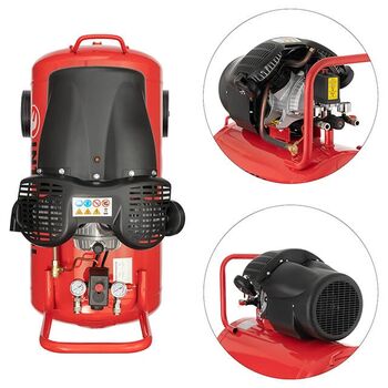 Компресор 100 л, 2.23 кВт, 220 В, 10 атм, 354 л/хв, 2 циліндри INTERTOOL PT-0005