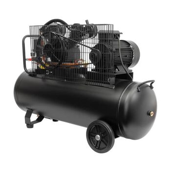 Компрессор 100л, 4HP, 3кВт, 380В, 10атм, 500л/мин, 2 цилиндра (PT-0013 Intertool)
